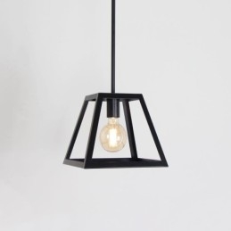 Rustykalna lampa wisząca Farmhouse Industrial Mini Metalowa lampa sufitowa Trapezoidalny kształt wyspa