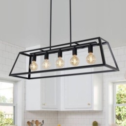 Industrialna metalowa lampa wisząca trapezoidalna wisząca lampa sufitowa