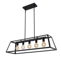Industrialna metalowa lampa wisząca trapezoidalna wisząca lampa sufitowa