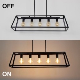 Industrialna metalowa lampa wisząca trapezoidalna wisząca lampa sufitowa