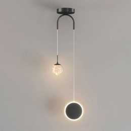 Okrągły pierścień wiszący lampa nowoczesna kula wisząca lampa