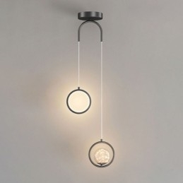 Okrągły pierścień wiszący lampa nowoczesna kula wisząca lampa