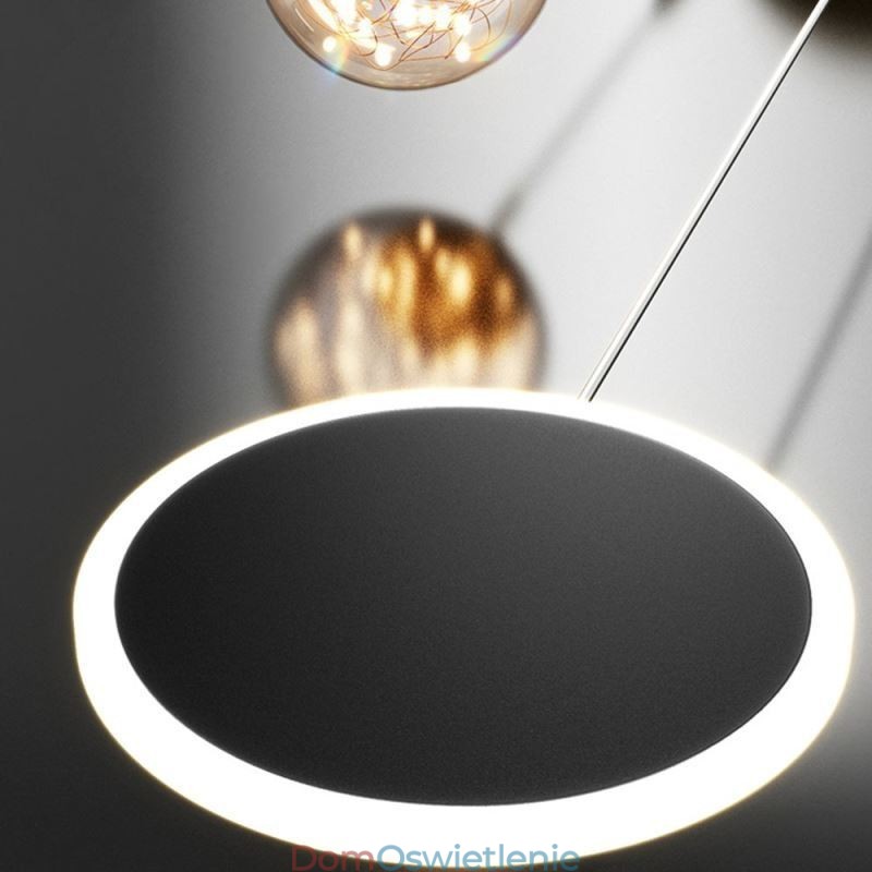 Okrągły pierścień wiszący lampa nowoczesna kula wisząca lampa