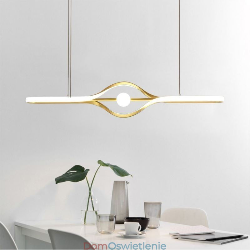 Nowoczesna liniowa lampa wisząca, długa lampa wisząca