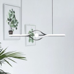 Nowoczesna liniowa lampa wisząca, długa lampa wisząca