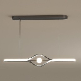 Nowoczesna liniowa lampa wisząca, długa lampa wisząca
