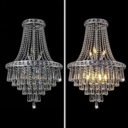 Nowoczesny kryształowy żyrandol Współczesna elegancka lampa sufitowa Duplex Stair