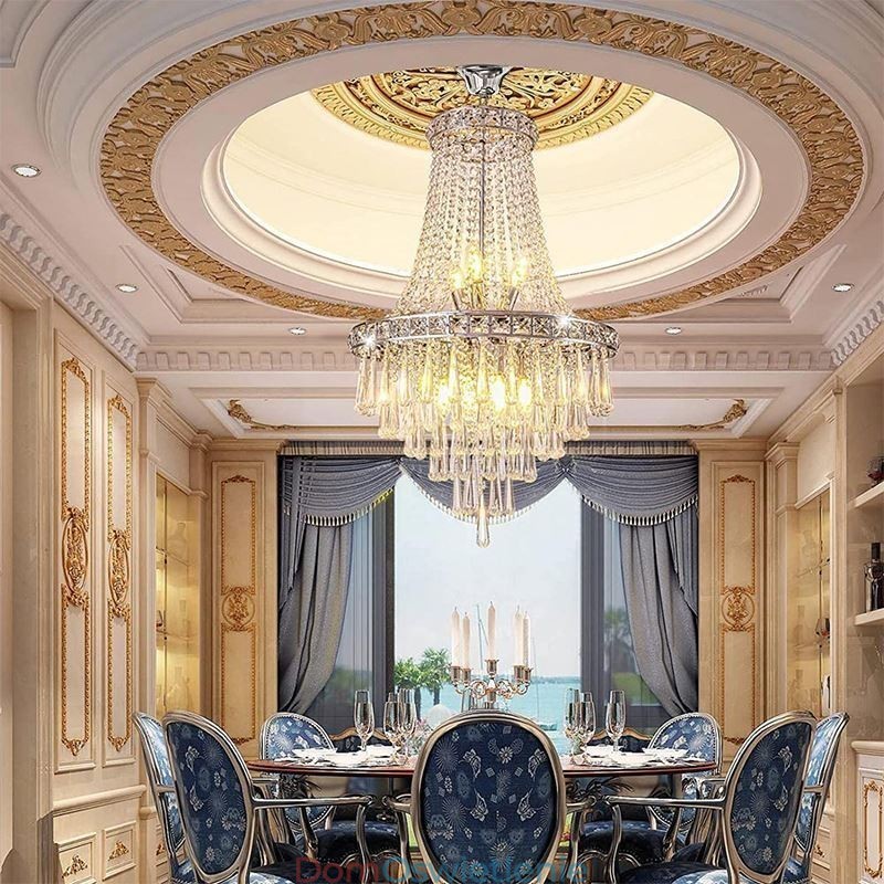 Nowoczesny kryształowy żyrandol Współczesna elegancka lampa sufitowa Duplex Stair