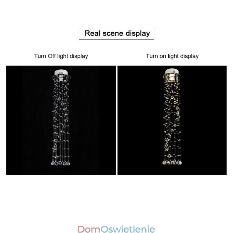 Luksusowy duży żyrandol nowoczesny kryształowy sufitowy montaż opraw oświetleniowych