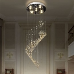 Elegancki kryształowy żyrandol Raindrop Ceiling Lights Foyer