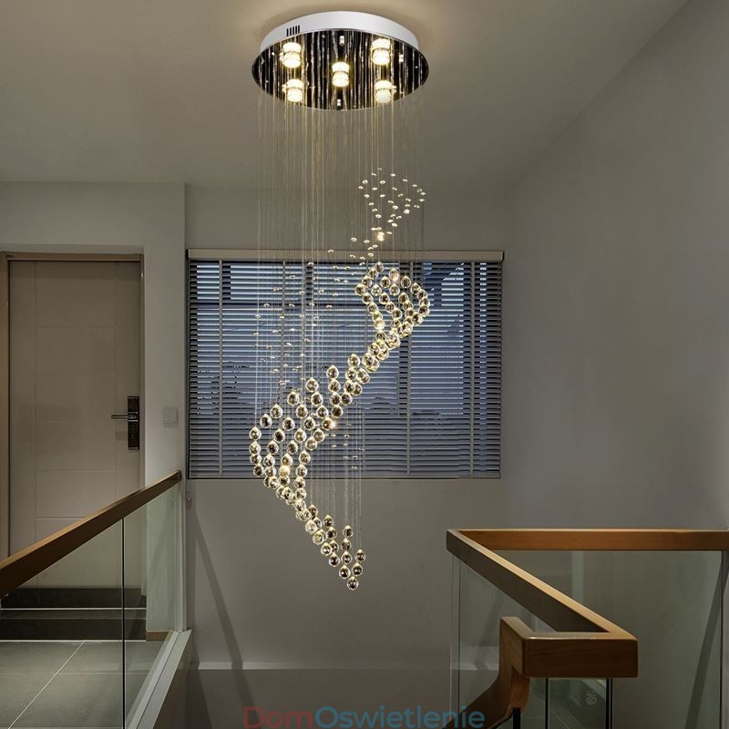 Elegancki kryształowy żyrandol Raindrop Ceiling Lights Foyer