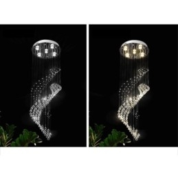 Elegancki kryształowy żyrandol Raindrop Ceiling Lights Foyer