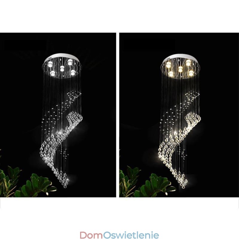 Elegancki kryształowy żyrandol Raindrop Ceiling Lights Foyer