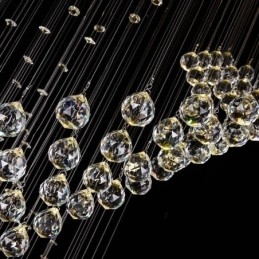 Elegancki kryształowy żyrandol Raindrop Ceiling Lights Foyer