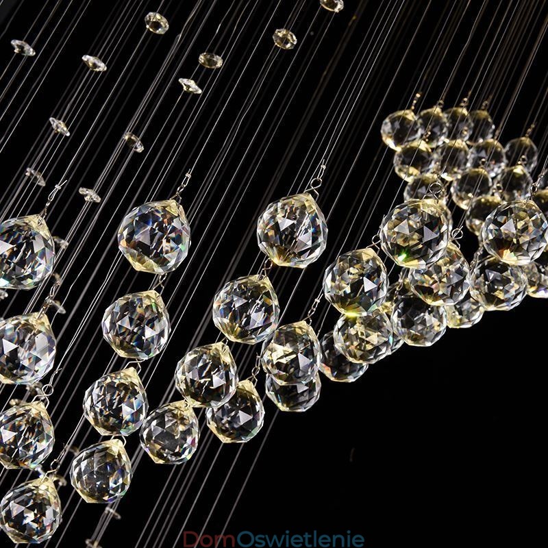 Elegancki kryształowy żyrandol Raindrop Ceiling Lights Foyer
