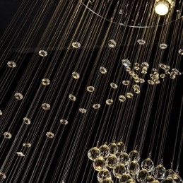 Elegancki kryształowy żyrandol Raindrop Ceiling Lights Foyer