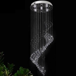 Elegancki kryształowy żyrandol Raindrop Ceiling Lights Foyer
