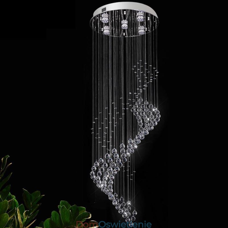 Elegancki kryształowy żyrandol Raindrop Ceiling Lights Foyer