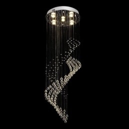 Elegancki kryształowy żyrandol Raindrop Ceiling Lights Foyer