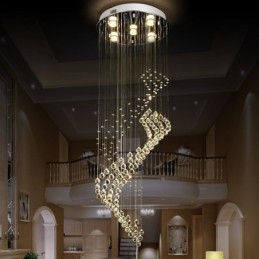 Elegancki kryształowy żyrandol Raindrop Ceiling Lights Foyer