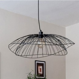 Nowoczesny żyrandol w kształcie kapelusza, minimalistyczny wystrój, lampa wisząca 1 światło