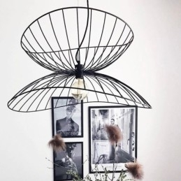 Nowoczesny żyrandol w kształcie kapelusza, minimalistyczny wystrój, lampa wisząca 1 światło