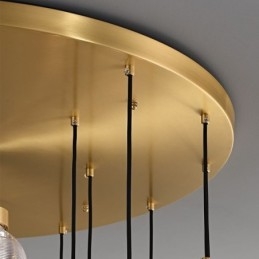 Amerykańska lampa wisząca Cluster Luksusowa szklana kula sufitowa