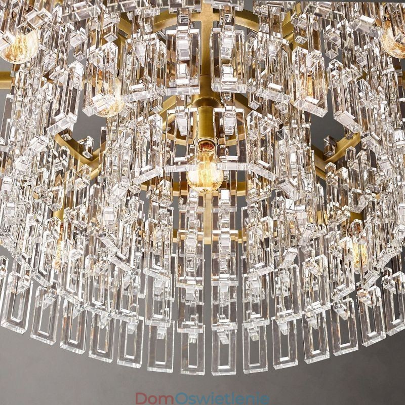 Amerykańska lampa sufitowa Luksusowa lampa wisząca kryształowa 60 cm