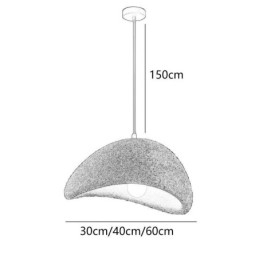 Żywiczna lampa wisząca, prosta lampa sufitowa