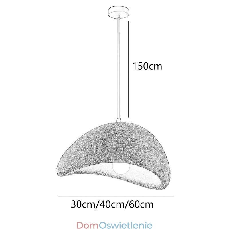 Żywiczna lampa wisząca, prosta lampa sufitowa