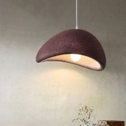 Żywiczna lampa wisząca, prosta lampa sufitowa