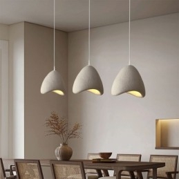 Żywiczna lampa sufitowa, dekoracja wisząca