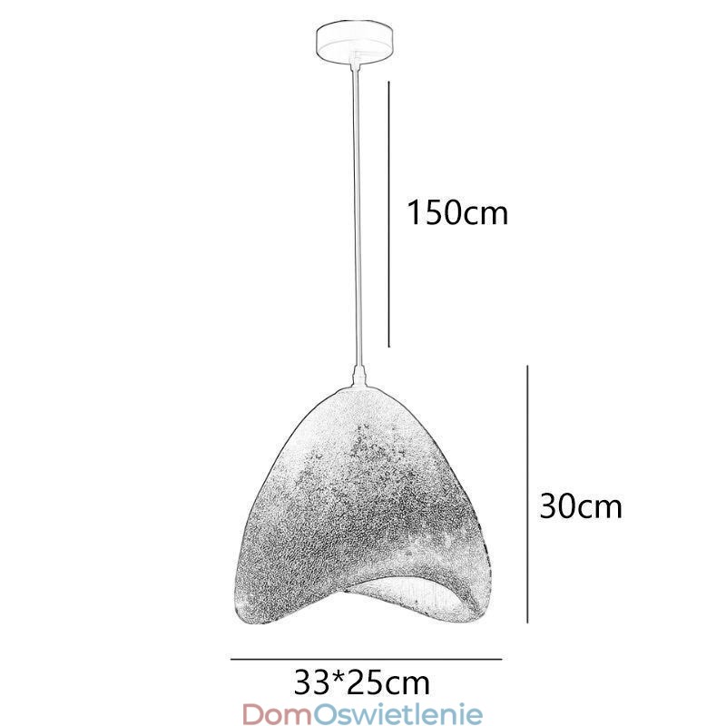 Żywiczna lampa sufitowa, dekoracja wisząca