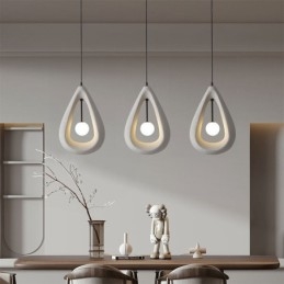 Żywiczna lampa sufitowa wisząca