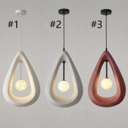 Żywiczna lampa sufitowa wisząca
