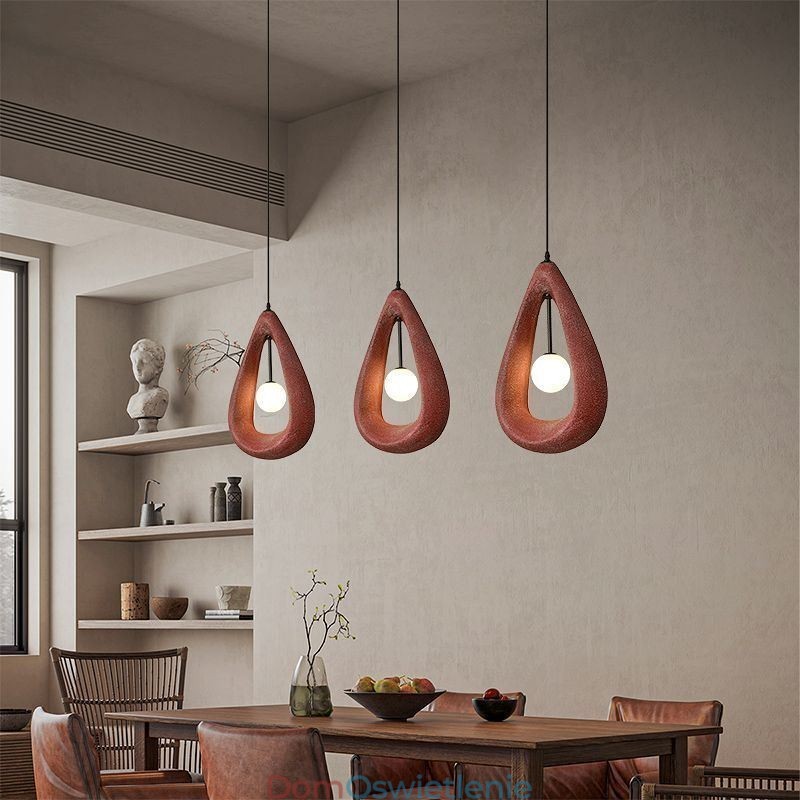 Żywiczna lampa sufitowa wisząca