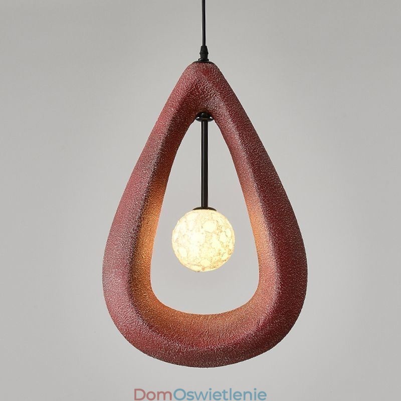Żywiczna lampa sufitowa wisząca