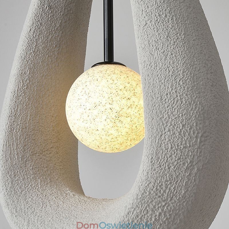 Żywiczna lampa sufitowa wisząca