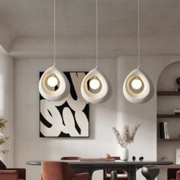 Żywiczna lampa wisząca Nowoczesna prosta lampa sufitowa