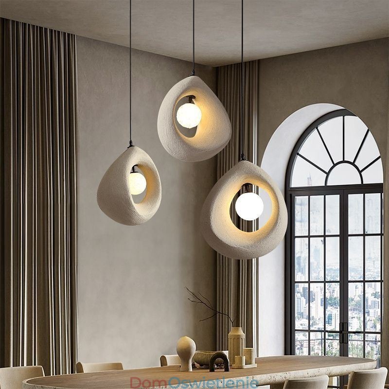Żywiczna lampa wisząca Nowoczesna prosta lampa sufitowa