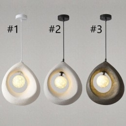 Żywiczna lampa wisząca Nowoczesna prosta lampa sufitowa