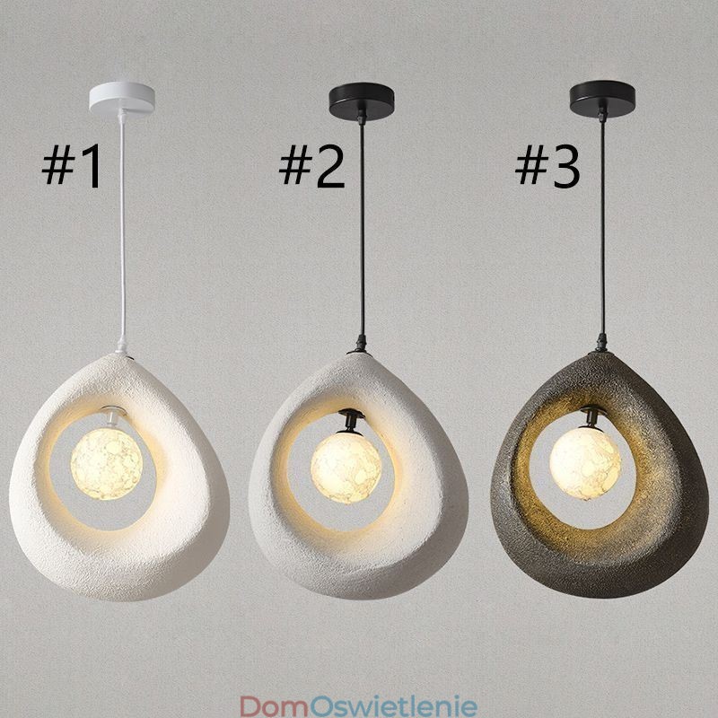 Żywiczna lampa wisząca Nowoczesna prosta lampa sufitowa