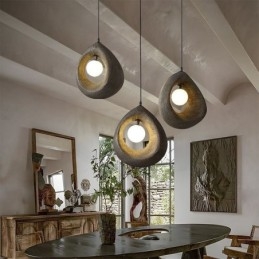 Żywiczna lampa wisząca Nowoczesna prosta lampa sufitowa