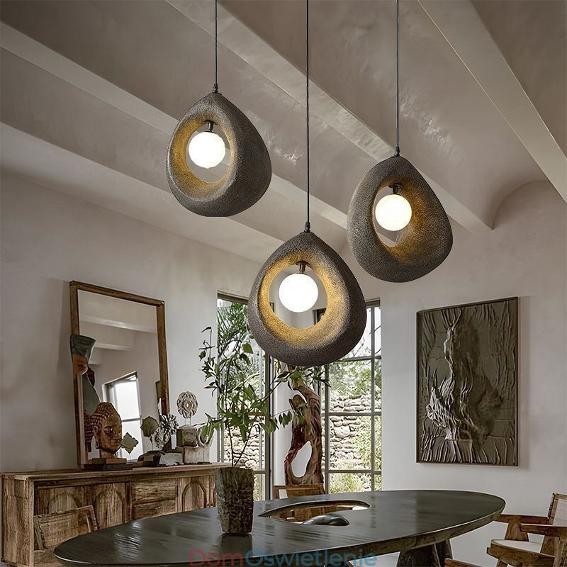 Żywiczna lampa wisząca Nowoczesna prosta lampa sufitowa