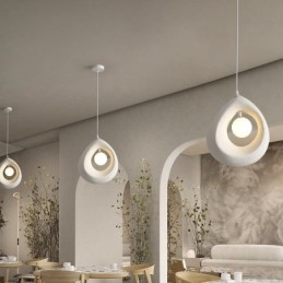 Żywiczna lampa wisząca Nowoczesna prosta lampa sufitowa