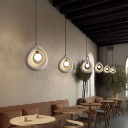 Żywiczna lampa wisząca Nowoczesna prosta lampa sufitowa