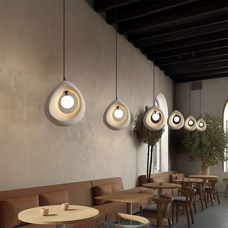 Żywiczna lampa wisząca Nowoczesna prosta lampa sufitowa