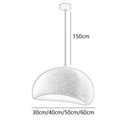 Żywiczna lampa wisząca Minimalistyczna lampa wisząca