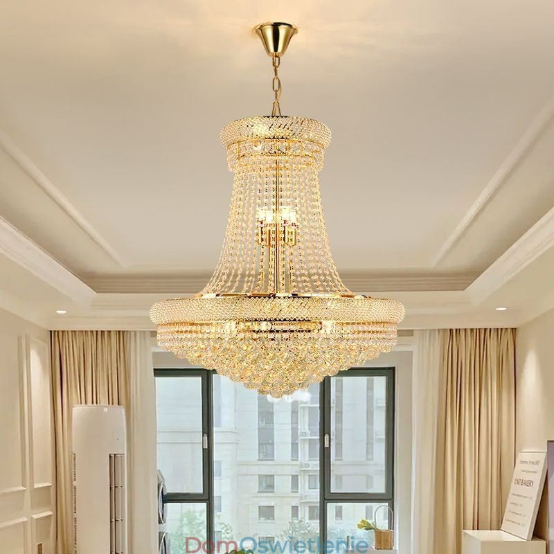 Kryształowa lampa wisząca Nowoczesna lampa sufitowa dekoracyjna Duplex