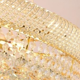 Kryształowa lampa wisząca Nowoczesna lampa sufitowa dekoracyjna Duplex